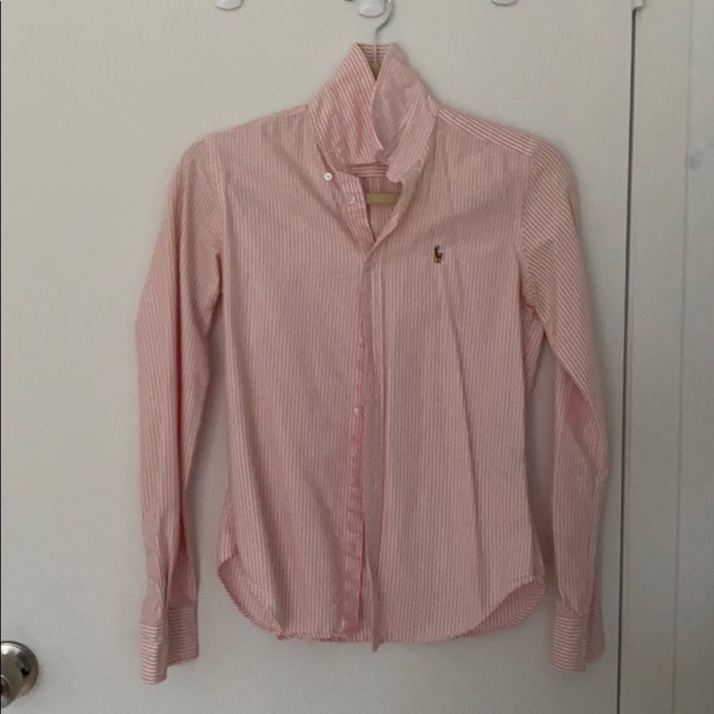 Pink Stripes Ralph Lauren Button Down